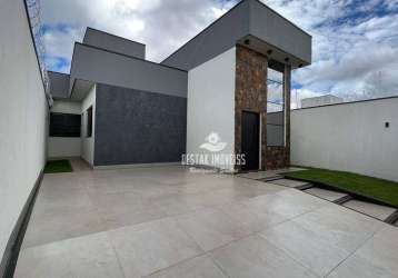 Casa com 3 dormitórios à venda, 163 m² por r$ 840.000,00 - portal do vale - uberlândia/mg