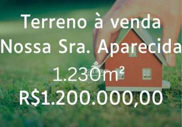 Terreno à venda, 1230 m² - aparecida - uberlândia/mg