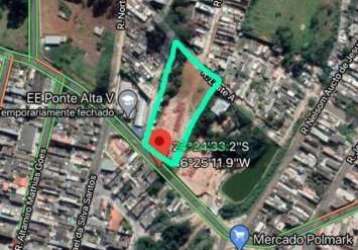 Terreno à venda, 5000 m² por r$ 4.000.000,00 - jardim ponte alta i - guarulhos/sp