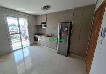 Apartamento com 1 dormitório para alugar, 34 m² por r$ 2.526,00/mês - vila galvão - guarulhos/sp