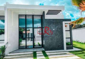 Casa com 3 dormitórios à venda, 105 m² por r$ 550.000,00 - parque havaí - eusébio/ce