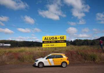 Terreno para aluguel, rodovia 282 - cordilheira alta/sc