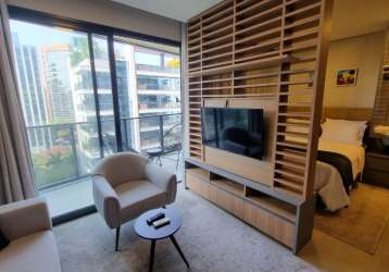 Apartamento mobiliado com 1 dormitório, 1 vaga e 44 m² na vila olímpia