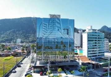 Lindíssima e luxuosa sala comercial no 1° prédio comercial green office em caraguatatuba - frente ao mar