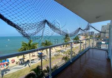 Apartamento frente ao mar na praia martim de sá para locação definitiva.