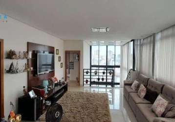 Classe a oferece esta cobertura com 3 dormitórios à venda, 254 m² por r$ 1.415.000 - padre eustáquio - belo horizonte/mg