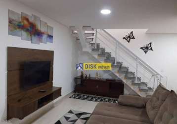 Cobertura com 2 dormitórios à venda, 88 m² por r$ 485.000,00 - vila floresta - santo andré/sp