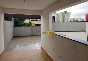 Cobertura com 2 dormitórios, 100 m² - venda por r$ 520.000,00 ou aluguel por r$ 2.900,00/mês - vila floresta - santo andré/sp