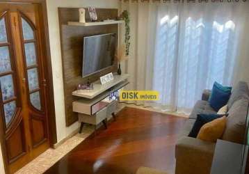 Sobrado com 3 dormitórios à venda, 120 m² por r$ 880.000 - vila metalúrgica - santo andré/sp