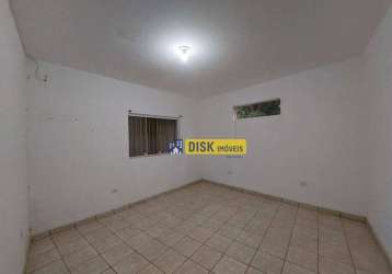 Casa com 1 dormitório para alugar, 50 m² por r$ 1.040,00/mês - jardim petroni - são bernardo do campo/sp