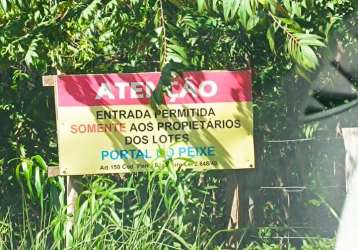 Terreno em condomínio pesqueiro