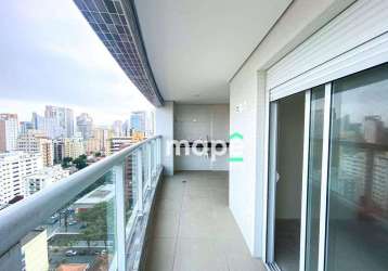 Apartamento com 2 dormitórios à venda, 66 m² por r$ 960.000,00 - boqueirão - santos/sp