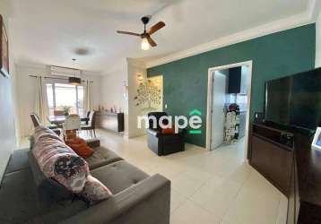 Apartamento com 3 dormitórios à venda, 113 m² por r$ 990.000,00 - ponta da praia - santos/sp