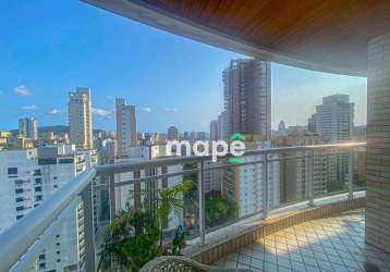 Apartamento com 3 dormitórios à venda, 105 m² por r$ 1.420.000,00 - boqueirão - santos/sp