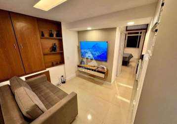 Privilégio imóveis vende excelente apartamento mobiliado na av. rio branco.