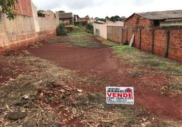 Terreno à venda na rua nilo alves dos santos, conjunto residencial cidade alta, maringá por r$ 250.000