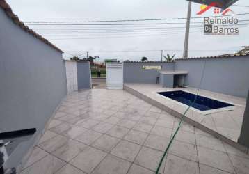 Casa com 2 dormitórios e piscina à venda por r$ 350.000 - tupy - itanhaém/sp