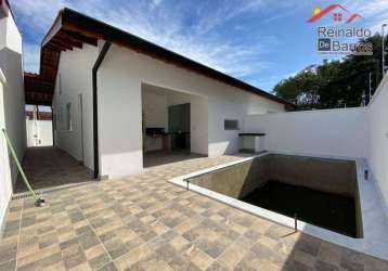 Casa com 2 dormitórios e piscina à venda,  por r$ 520.000 - suarão - itanhaém/sp