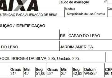 Oportunidade única em capao do leao - rs | tipo: terreno | negociação: venda direta online  | situação: imóvel