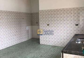 Casa com 1 dormitório para alugar, 70 m² por r$ 1.045,12/mês - jardim santo alberto - santo andré/sp