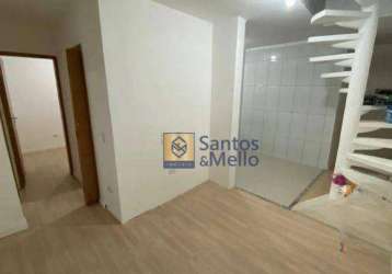 Cobertura com 2 dormitórios à venda, 90 m² por r$ 385.000,00 - vila pires - santo andré/sp