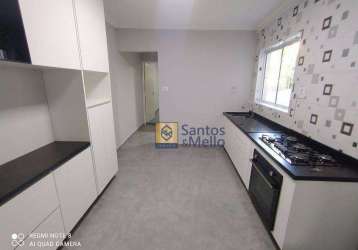 Casa com 2 dormitórios para alugar, 90 m² por r$ 2.020,00/mês - parque erasmo assunção - santo andré/sp