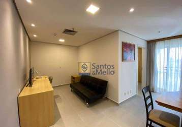 Apartamento com 1 dormitório para alugar, 55 m² por r$ 3.456,50/mês - centro - santo andré/sp