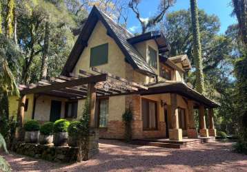 Casa em condomínio fechado com 3 quartos para alugar na prefeito waldemar frederico weber, 1815, mato queimado, gramado, 245 m2 por r$ 22.000