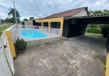 Casa com piscina próxima ao mar, balneário riviera - pr