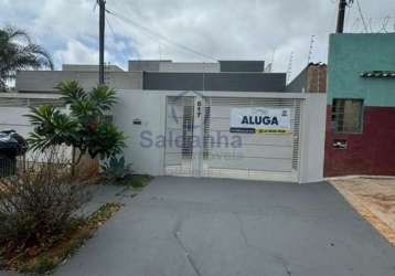 Casa para locação em campo grande, vila nasser, 2 dormitórios, 1 suíte, 2 banheiros, 2 vagas