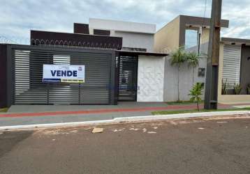 Casa para venda em campo grande, jardim itapuã, 3 dormitórios, 1 suíte, 3 banheiros, 2 vagas