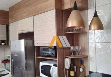 Apartamento com 2 dormitórios à venda, 47 m² por r$ 212.000,00 - condomínio residencial parque salém - sorocaba/sp