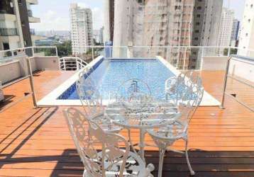 Apartamento triplex com 4 dormitórios à venda, 415 m² por r$ 3.800.000,00 - jardim - santo andré/sp