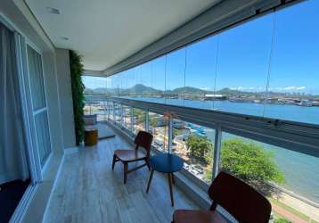 Apartamento frente ao mar com 4 dormitórios à venda, 189 m² por r$ 2.580.000 - ponta da praia - santos/sp