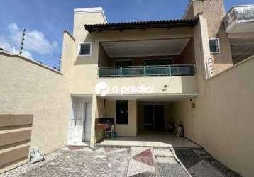 Casa duplex à venda, 4 quartos, 4 suítes, 3 vagas, cidade dos funcionários - fortaleza/ce