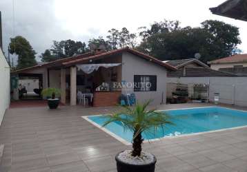 Casa térrea com piscina à venda no jardim dos pinheiros em atibaia/sp