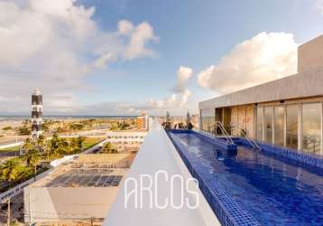 Apartamento no grand smart residence, coroa do meio, a poucos passos da praia