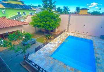 Excelente casa duplex em terreno inteiro com quintal, área gourmet e piscina, 6 quartos, 403 m² - venda ou aluguel - jardim mariléa- rio das ostras/rj