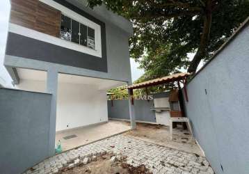 Excelente casa duplex em condomínio com 2 quartos à venda, 70 m² por r$ 280.000 - village rio das ostras - rio das ostras/rj