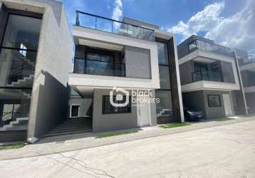 Sobrado alto padrão condomínio fechado 3 suítes venda, 153 m² por r$ 995.000 - xaxim - curitiba/pr