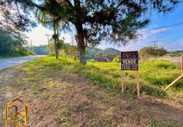 Terreno comercial de esquina no rio bonito (pirabeiraba) em joinville com acesso para a br101