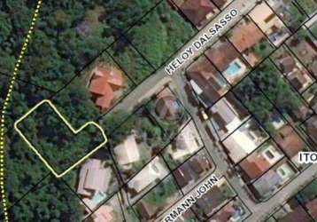 Terreno à venda, 1014 m² por r$ 600.000,00 - itoupava seca - blumenau/sc