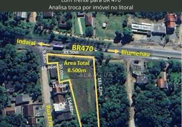 Terreno à venda, 8500 m² por r$ 3.600.000,00 - encano do norte - indaial/sc