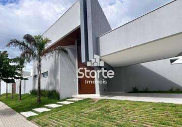 Casa alto padrão com 3 suítes à venda, 260m² por r$ 2.500.000 - condomínio splêndido - uberlândia/mg