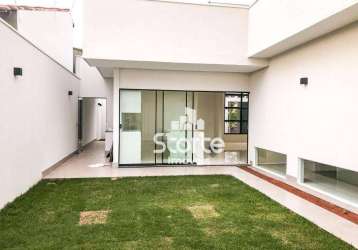 Casa estilo alto padrão com 3 dormitórios à venda, 138 m² por r$ 860.000 - jardim botânico - uberlândia/mg