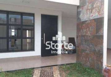 Casa alto padrão com 3 dormitórios à venda, 162m² por r$ 730.000 - shopping  park - uberlândia/mg