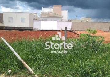 Terreno à venda, 250 m² por r$ 270.000,00 - alto umuarama - uberlândia/mg