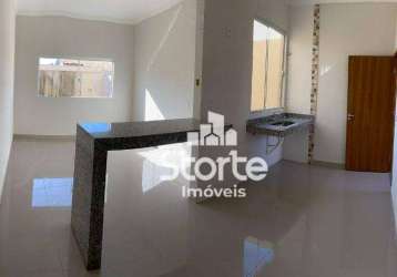 Casa com 2 dormitórios à venda, 60 m² por r$ 250.000,00 - jardim holanda - uberlândia/mg