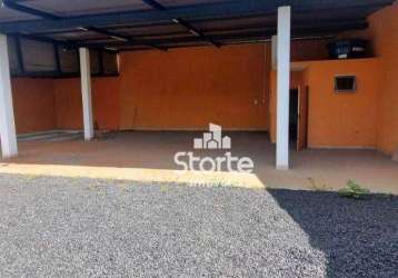 Barracão comercial para alugar, 120m² por r$ 4.000/mês - morada nova - uberlândia/mg