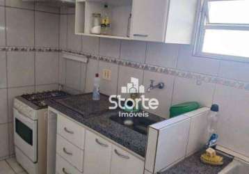 Apartamento com 2 dormitórios à venda, 46 m² por r$ 215.000,00 - brasil - uberlândia/mg